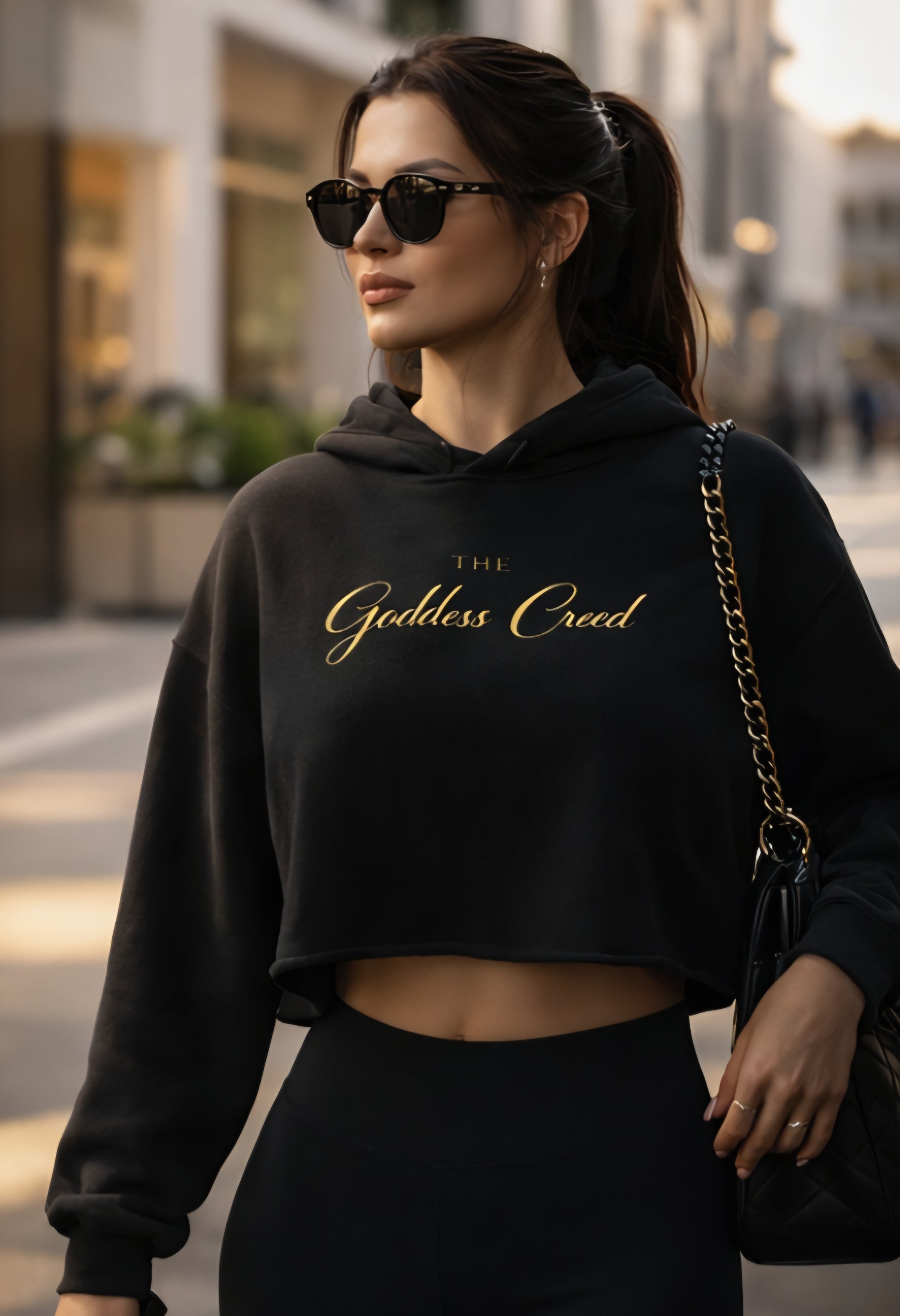 GODDESS OF GYM - CROPPED HOODIE -First Edition-